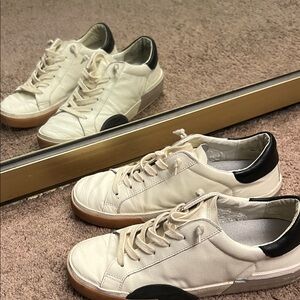 Dolce Vila White and Black Low-Top Sneakers